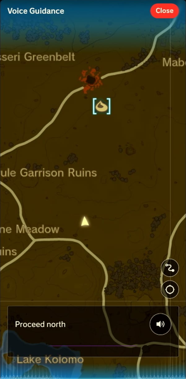 En un celular se muestra un mapa que indica dónde se hallan algunos artículos importantes del juego. 
